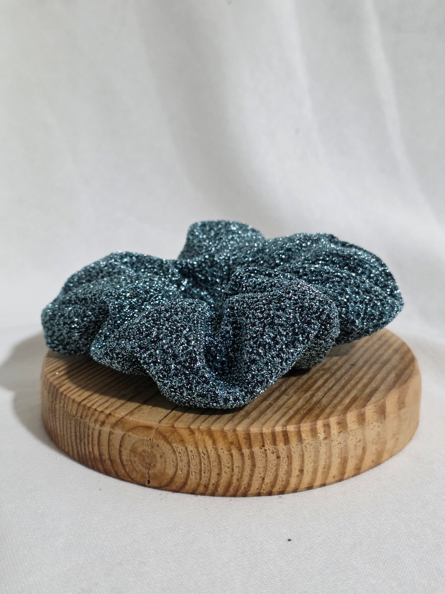 Chouchou paillette bleu