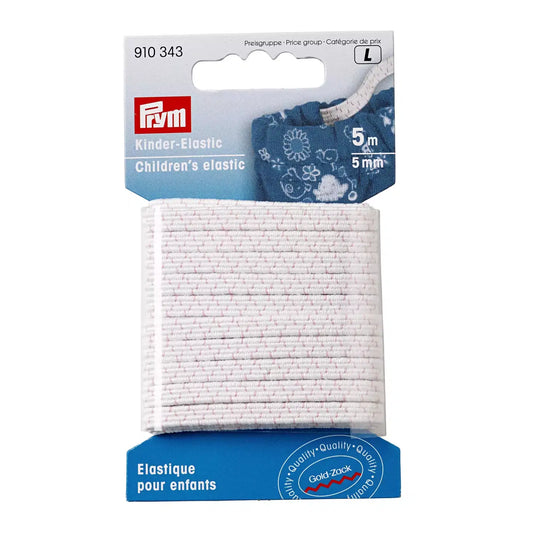 Élastique 5mm, blanc