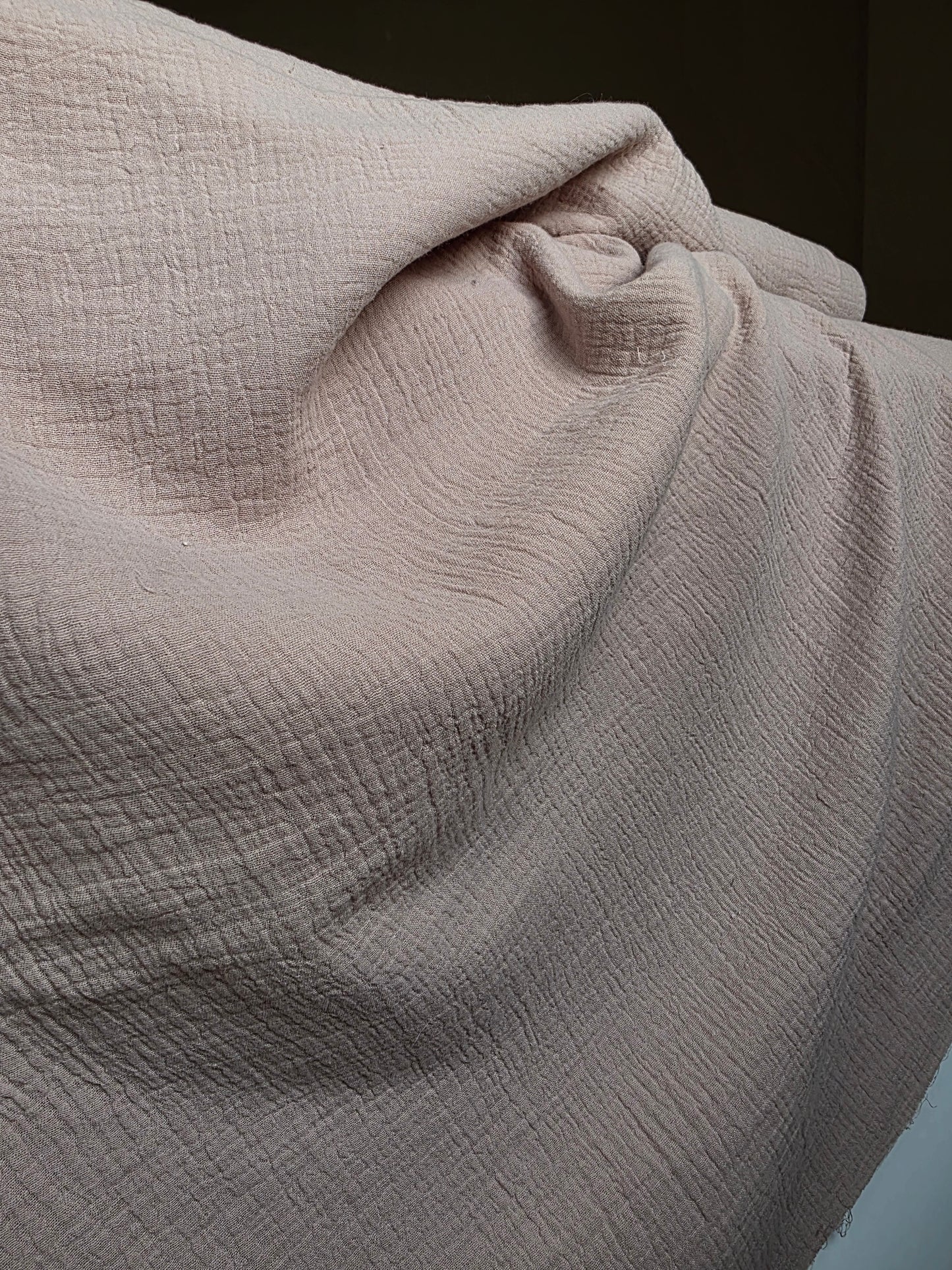 Tissu Gaze de coton - Taupe