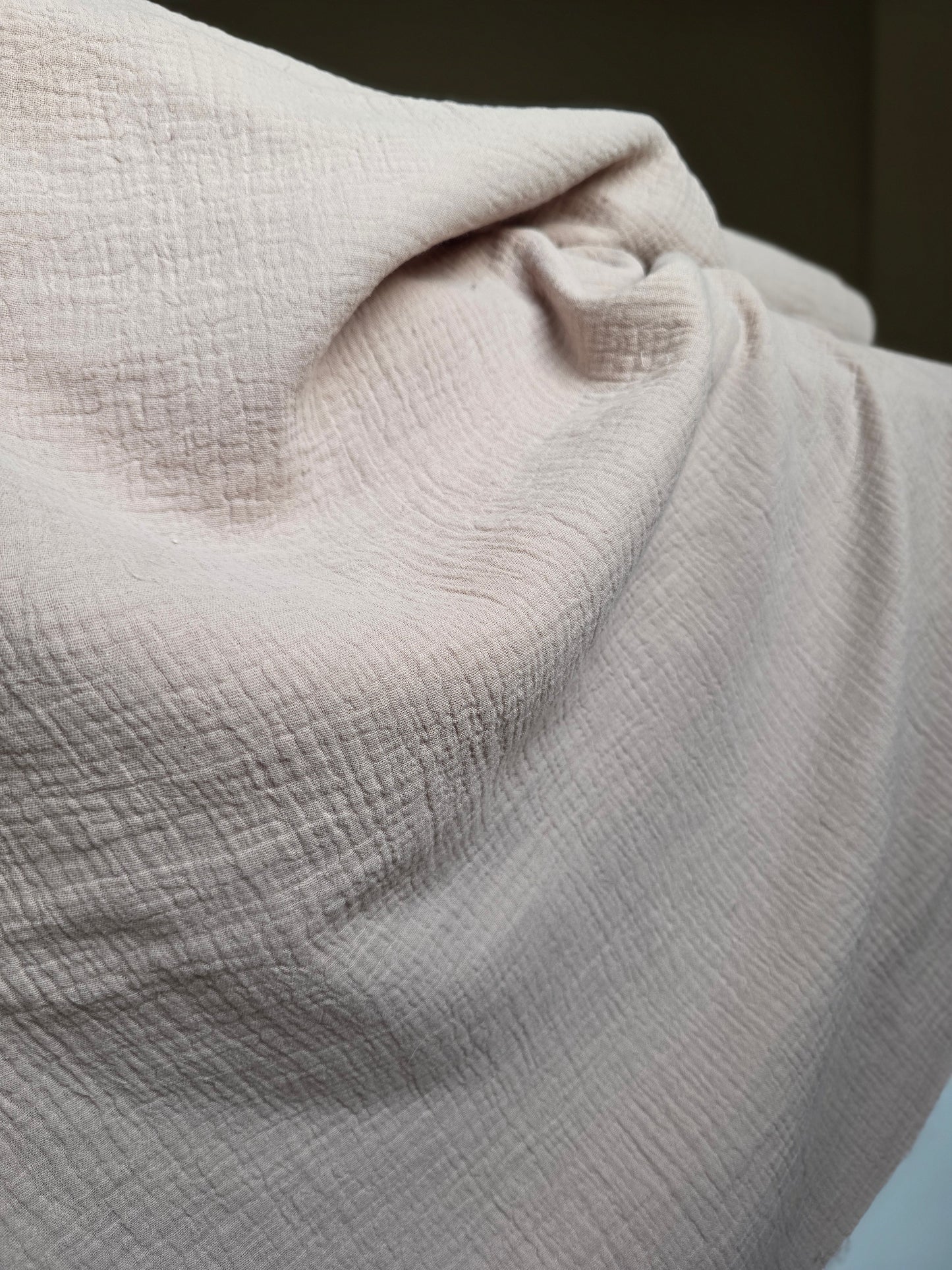 Tissu Gaze de coton - Taupe