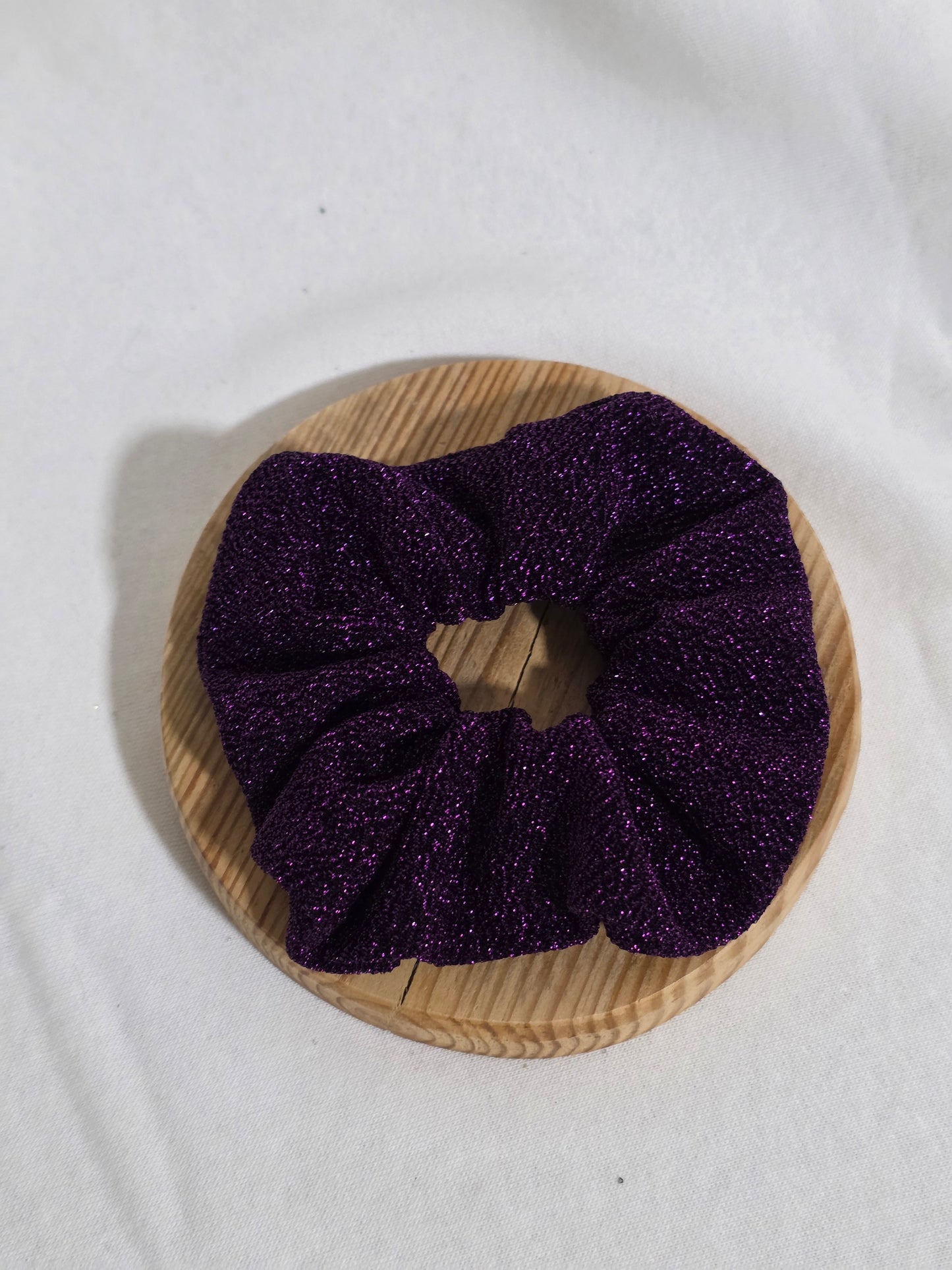 Chouchou paillette mauve