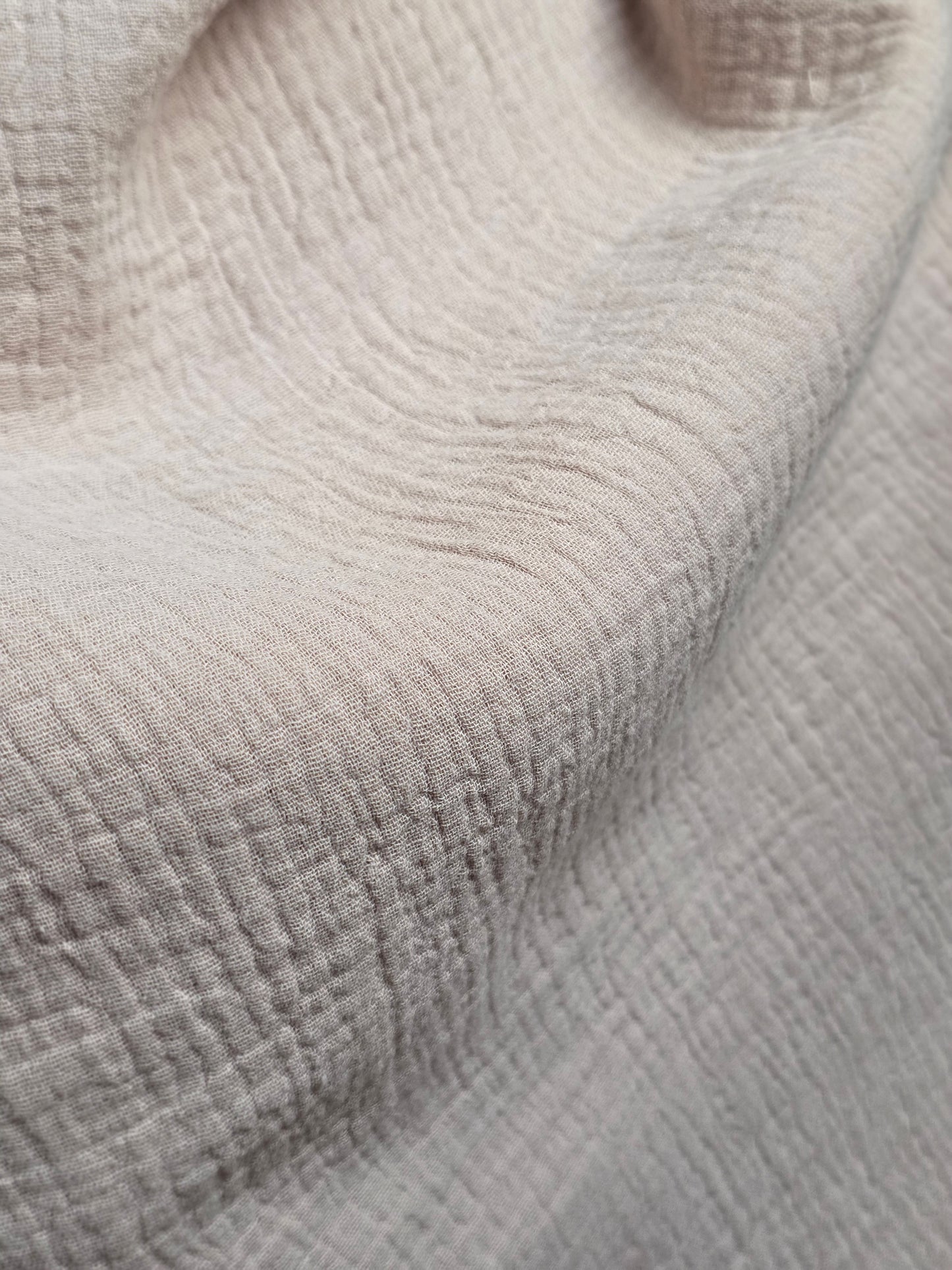 Tissu Gaze de coton - Taupe