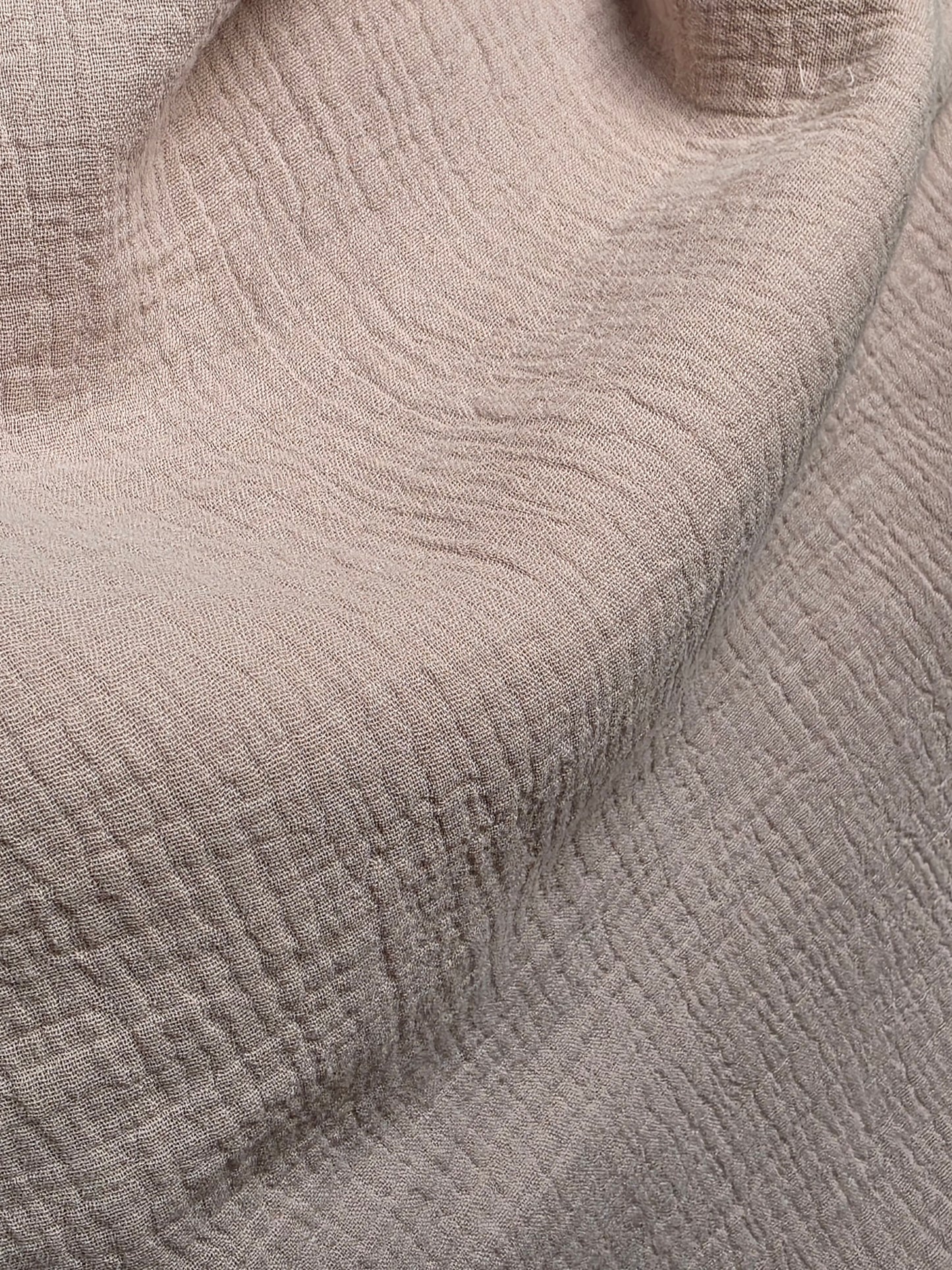 Tissu Gaze de coton - Taupe