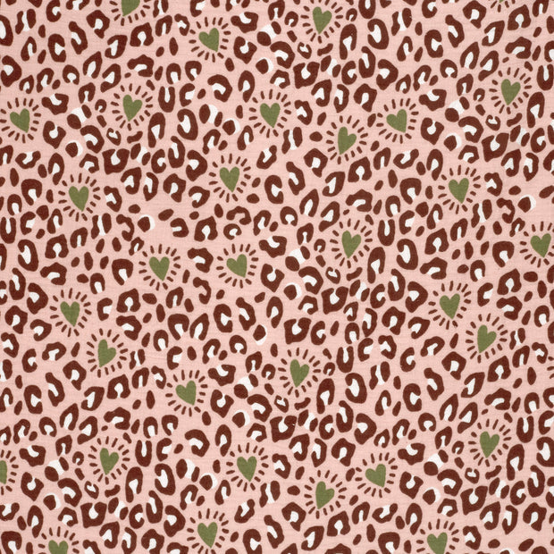 Tissu Gaze de Coton - Panthère Rose Clair