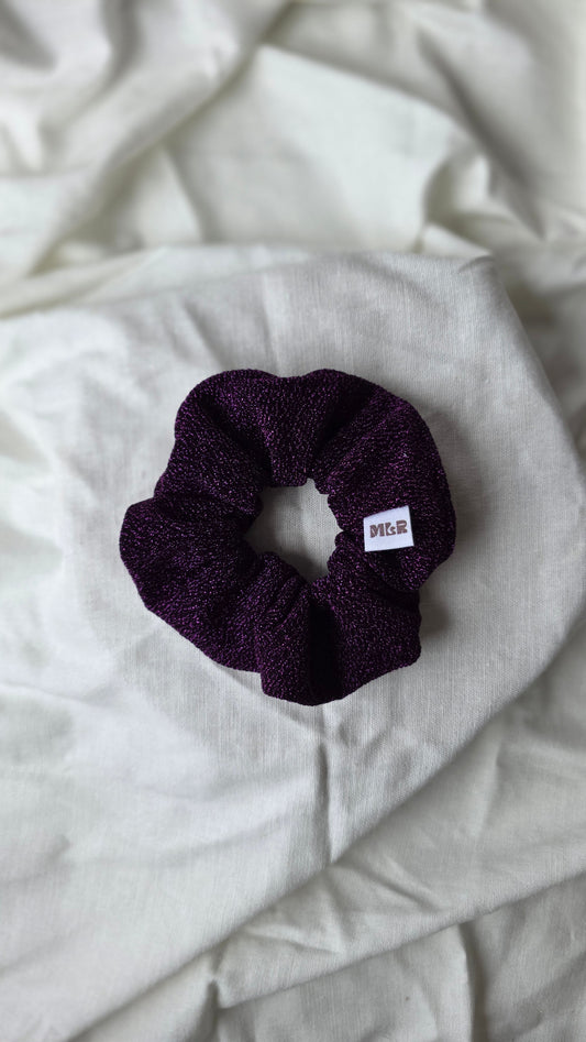Chouchou paillette mauve