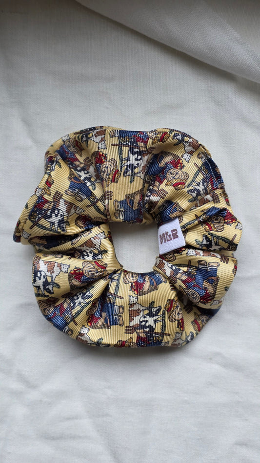Chouchou Ourson beige - Soie