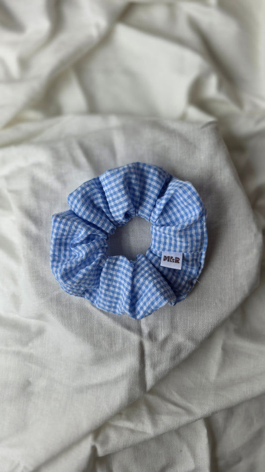 Chouchou vichy bleu