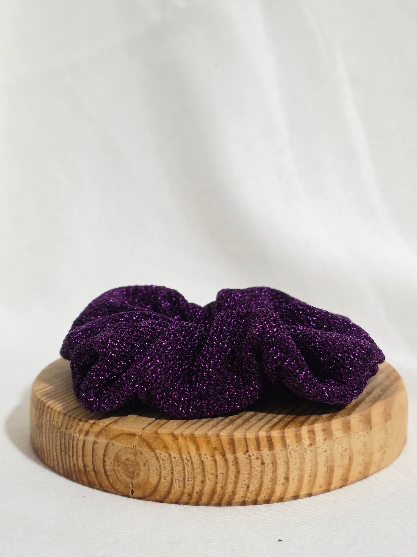 Chouchou paillette mauve