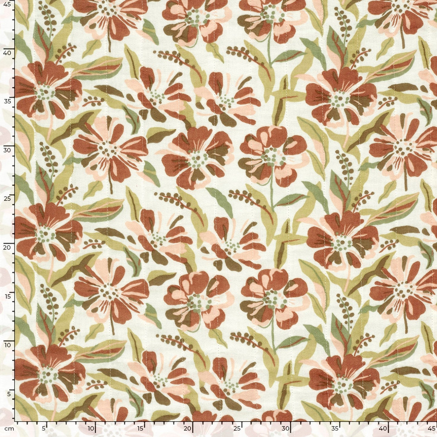 Tissu Double Gaze Matelassé - Savane