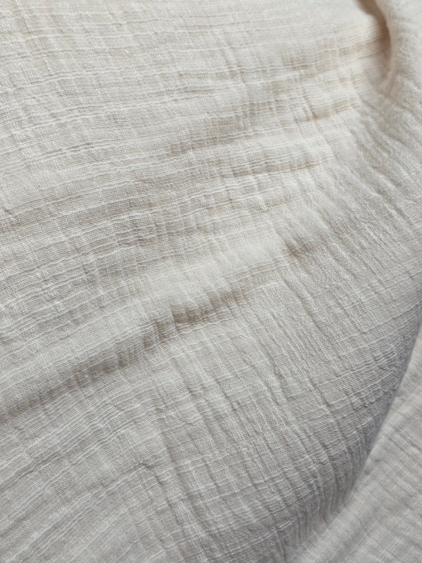 Tissu Coton/Lin - Blanc cassé