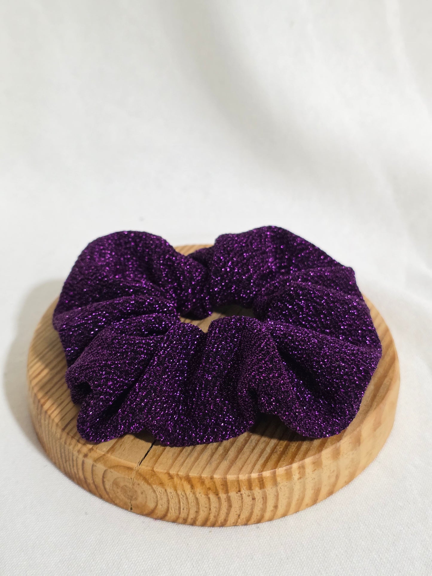 Chouchou paillette mauve