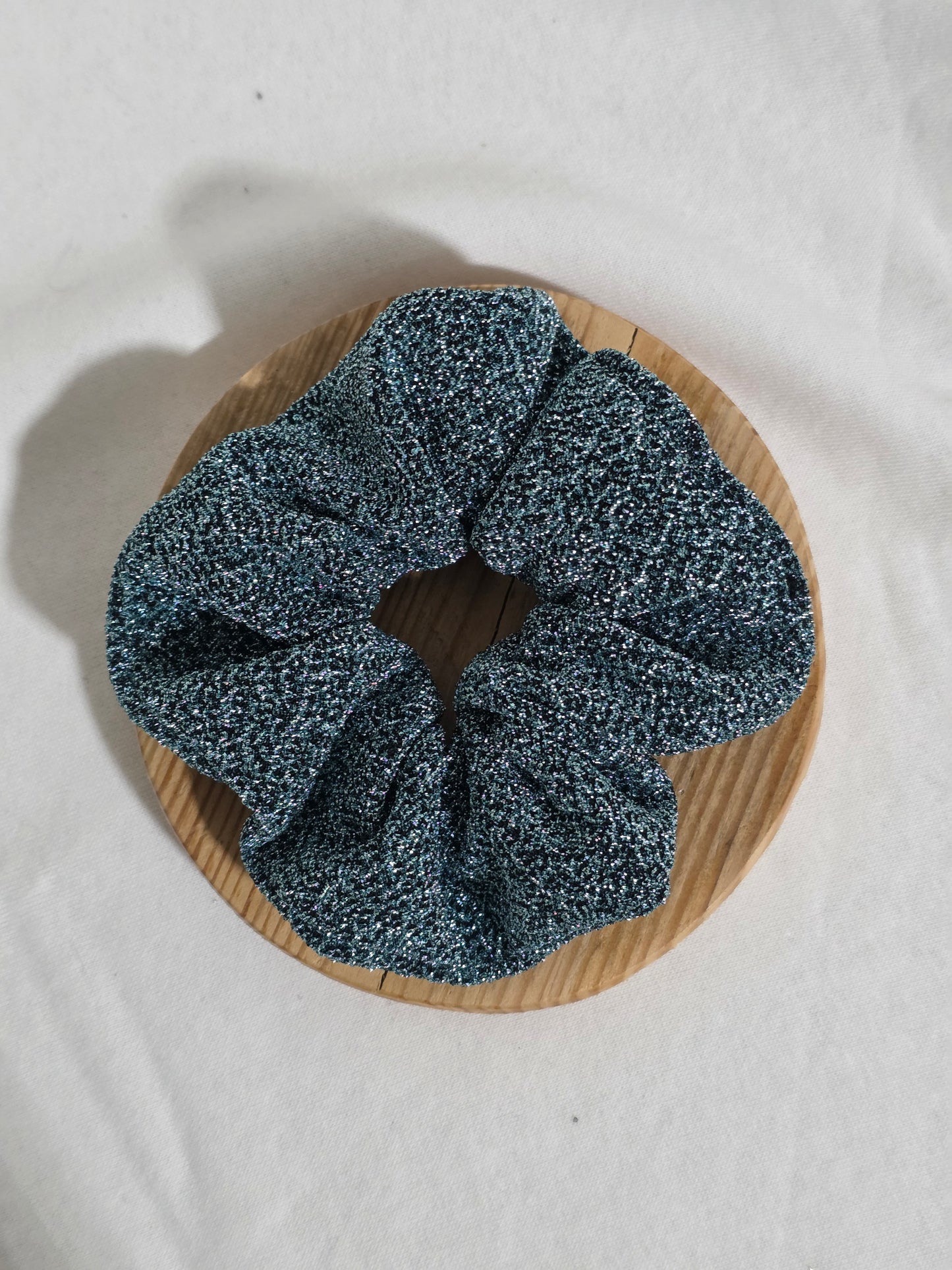 Chouchou paillette bleu